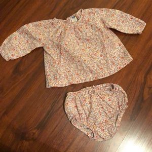 Peasant blouse and diaper cover